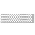 thumbnail image 2 of Règle de Peinture Diamant en Acier Inoxydable avec Grilles en Acier Inoxydable, 2 of 7