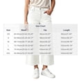 thumbnail image 3 of Nfurl Womens Jeans High Rise Straight Leg Denim Pants with Pockets Elegant Fitted Business Casual Going Out Ladies Jeans White,XXL, 3 of 5