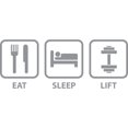 thumbnail image 2 of CafePress - Eat Sleep Lift Stainless Steel Travel Mug - Insulated Stainless Steel Travel Tumbler 20 oz., 2 of 3