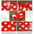thumbnail image 4 of HAPPY BAY Men's Hawaiian Shirts Short Sleeve Button Down Shirt Men's Casual Shirts Vacation Tropical Beach Summer Party Shirts for Men Funny S Maple Leaf Flag, Red, 4 of 6