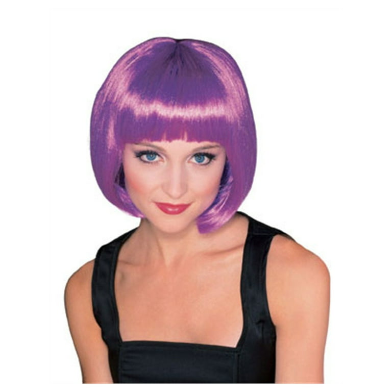 purple wig fancy dress Purple Curls Wig