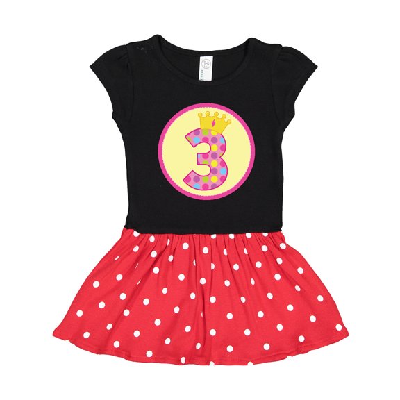 Inktastic Princess 3rd Birthday Gift Toddler Girl Dress