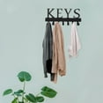 thumbnail image 2 of Wall Mounted Key Holder Metal Key Hanger Rack Jewelry Hanger Organizer Key Hanging Rack, 2 of 9