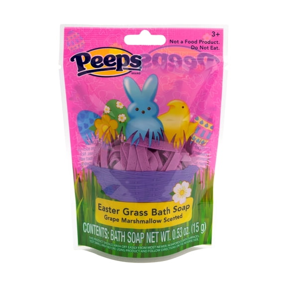 Peeps Easter Grass Bath Soap, Purple, Grape Marshmallow Scented, 15g