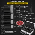 thumbnail image 4 of VEVOR Diamond Drill Bits 6/8/10/13/19/25/32/51mm Diamond Hole Saw Brazed Tile Hole Saw Kit 0.59in Segment Diamond Drill Bit Finger Bit SDS Tile Hole Saw w Storage Case for Tile Ceramic Porcelain Marbl, 4 of 9