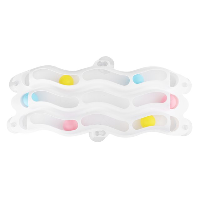 Cat Toy,PP White Pet Three Cat Track Ball Toy Pet Toy World-Class Design