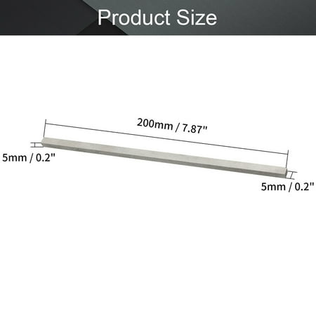 

Mingyiq 200mm Length HSS Square Bar Milling Turning Bit Lathe Tool 4~20mm Fly Cutter