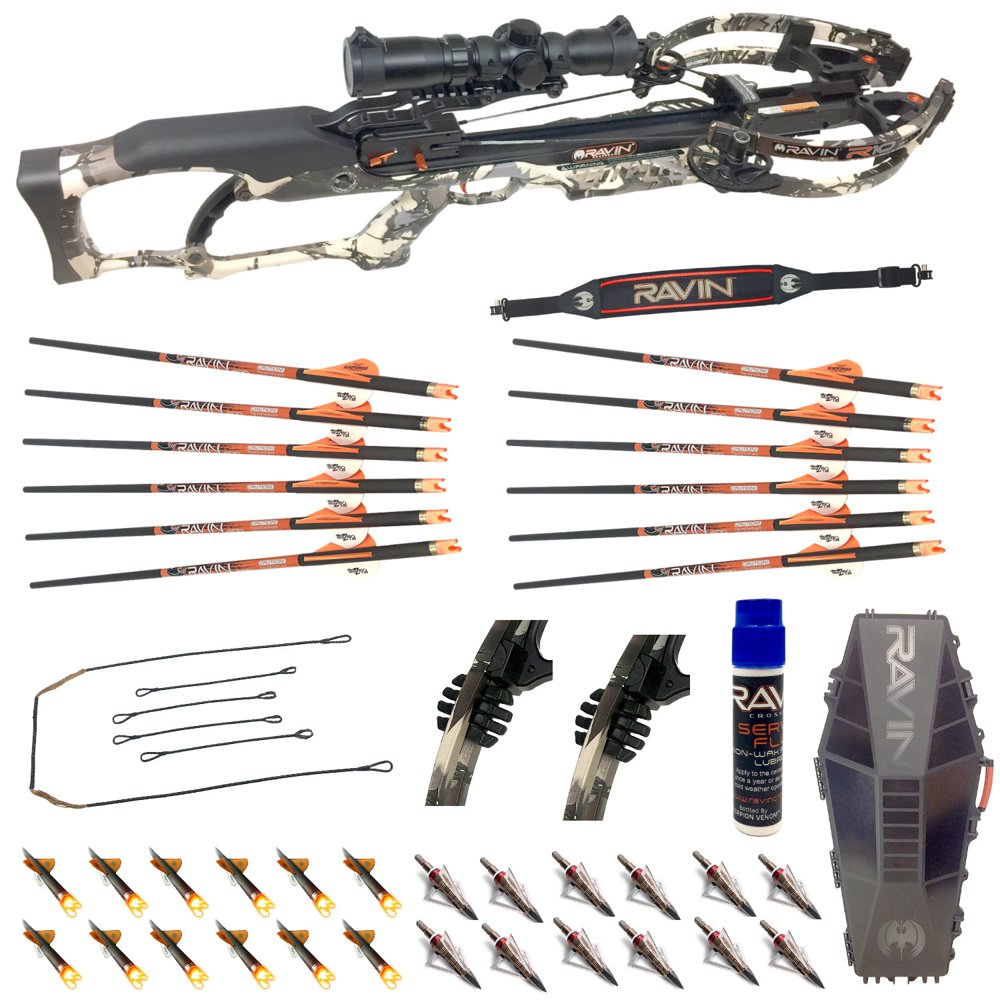 Ravin Crossbows R10 Camo Kit with Hard Case and Arrow/Broadhead Bundle