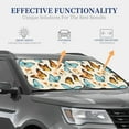 thumbnail image 3 of Kdxio Butterflies Print 2-Piece Sun Shade Front Windshield - Foldable Car Front Window Sunshades For Most Sedans Suv Truck, 3 of 6