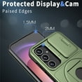 thumbnail image 5 of Dteck for Samsung Galaxy A54 5G Case with Screen Protector & Camera Cover Slide Design, Ring Stand A54 5G Magnetic Case Compatible with MagSafe,Military-Grade Phone Case for Samsung A54 5G,Olive, 5 of 6