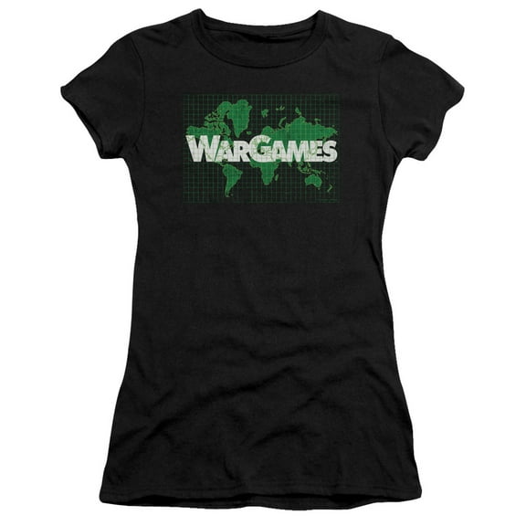 Wargames Game Board Junior Women's T-Shirt Sheer Black