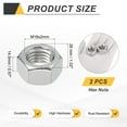 thumbnail image 2 of 2 Pcs M18x2.5mm Hex Nuts, 316 Stainless Steel Metric Coarse Thread Hardware Nut, 2 of 6