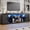 Black, variant on Holliwill 70" TV Stand for TVs up to 80" with LED Lights, Fluted Modern Entertainment Center TV Console with Sliding Door for Living Room, Black