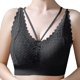 thumbnail image 4 of Gibobby Brasier deportivo para mujer Mujeres Sexy Full Lace Flower Ropa interior sin Sin espalda Cintura Abrigo Sujetador Busto envuelto(Negro,Talla única), 4 of 4