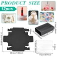 thumbnail image 2 of Foldable Creative Kraft Paper Drawer Boxes with Clear PVC Cover Sheet Rectangle Black 17.2x10.1x4.2cm, 2 of 5