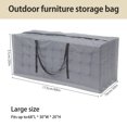 thumbnail image 3 of Fznkrag Outdoor Cushion Storage Bag Furniture Cover Garden Waterproof Patio Furniture Cover with Protective Zipper 173 * 76 * 51 cm(Gray), 3 of 8
