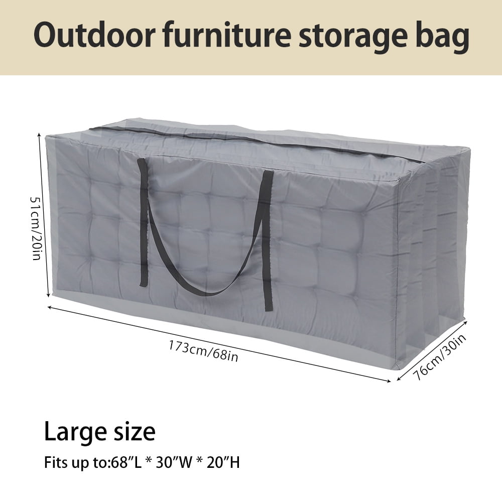 HOTBEST Garden Furniture Cushion Storage Bag Large Heavy Duty