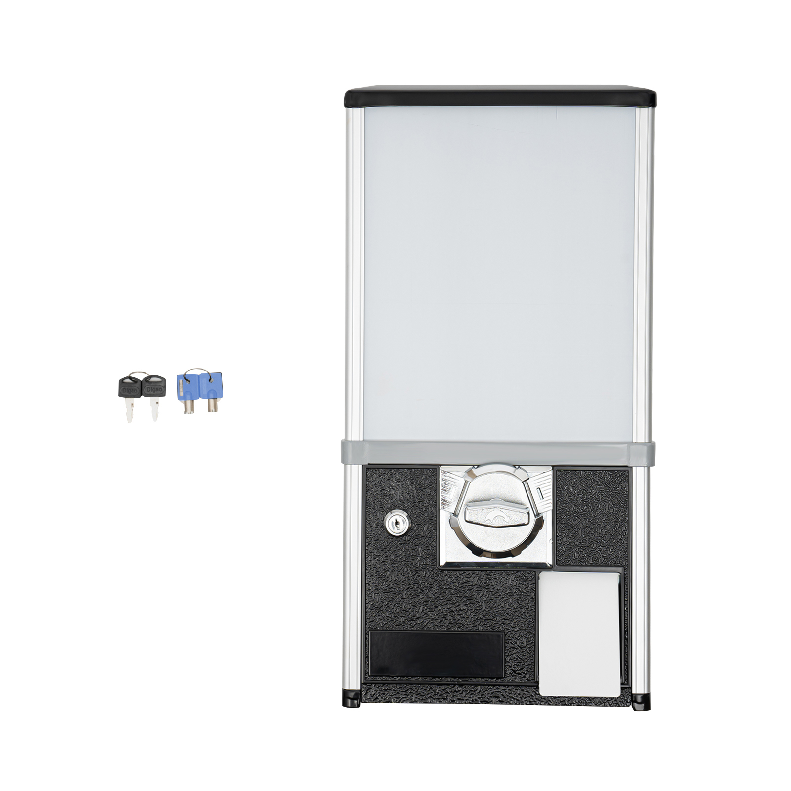 29*26*53cm Black 25-cent Vending Machines Commercial Vending Machine for Small Capsule Toys Twister Balls