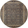 thumbnail image 1 of Ahgly Company Machine Washable Indoor Round Traditional Burgundy Brown Area Rugs, 3' Round, 1 of 7