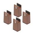 thumbnail image 4 of Paquete de 4 elevadores de piernas Zulema para cama y mobiliario con abrazadera de tornillo 10 cm Marrón 10-37 mm, 4 of 8