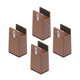 thumbnail image 4 of Paquete de 4 elevadores de piernas Zulema para cama y mobiliario con abrazadera de tornillo 10 cm Marrón 10-37 mm, 4 of 8