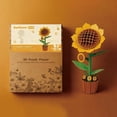 thumbnail image 2 of 3D Wooden Puzzles for Adults, DIY Artificial Flower Building Set Craft Kit for Women, Valentines Day Gift, 2 of 8
