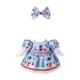 thumbnail image 3 of Aurorax Christmas Porch Goose Outfits 23" Holiday,Goose Clothes for Cement Goose Porch Goose 17/19 inch,Blue Lace Skirt and Bow Winter 23" Porch Goose Clothing Accessories for Outdoor Lawn Yard, 3 of 7