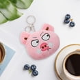 thumbnail image 3 of Monedero lindo de cerdito para niñas pequeñas Cartera de felpa suave con cierre de cremallera Monedero de animal rosa para almacenamiento de artículos pequeños de lápiz labial, 3 of 6