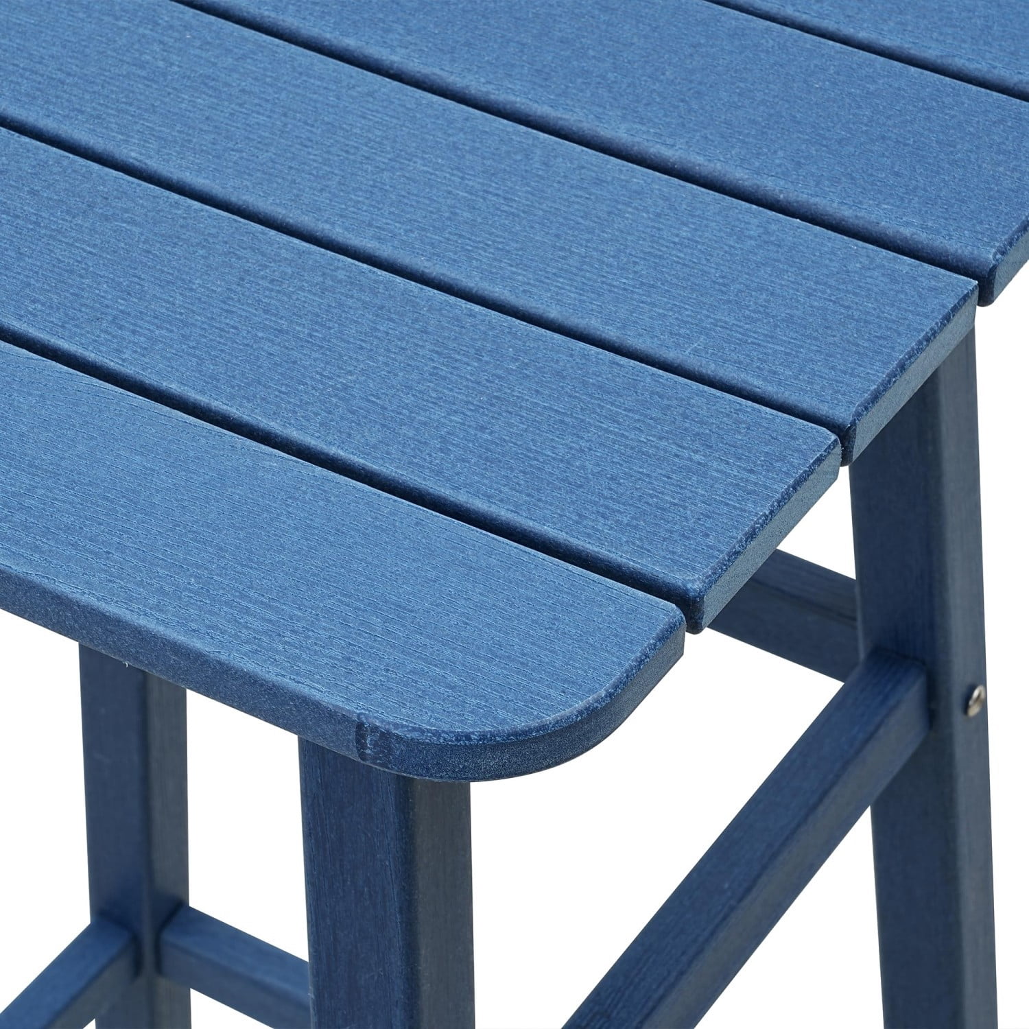 Outdoor Bar Table, HDPE Patio Bar Height Table, All Weather Bistro Pub Table for Deck Porch Backyard Garden, Navy Blue