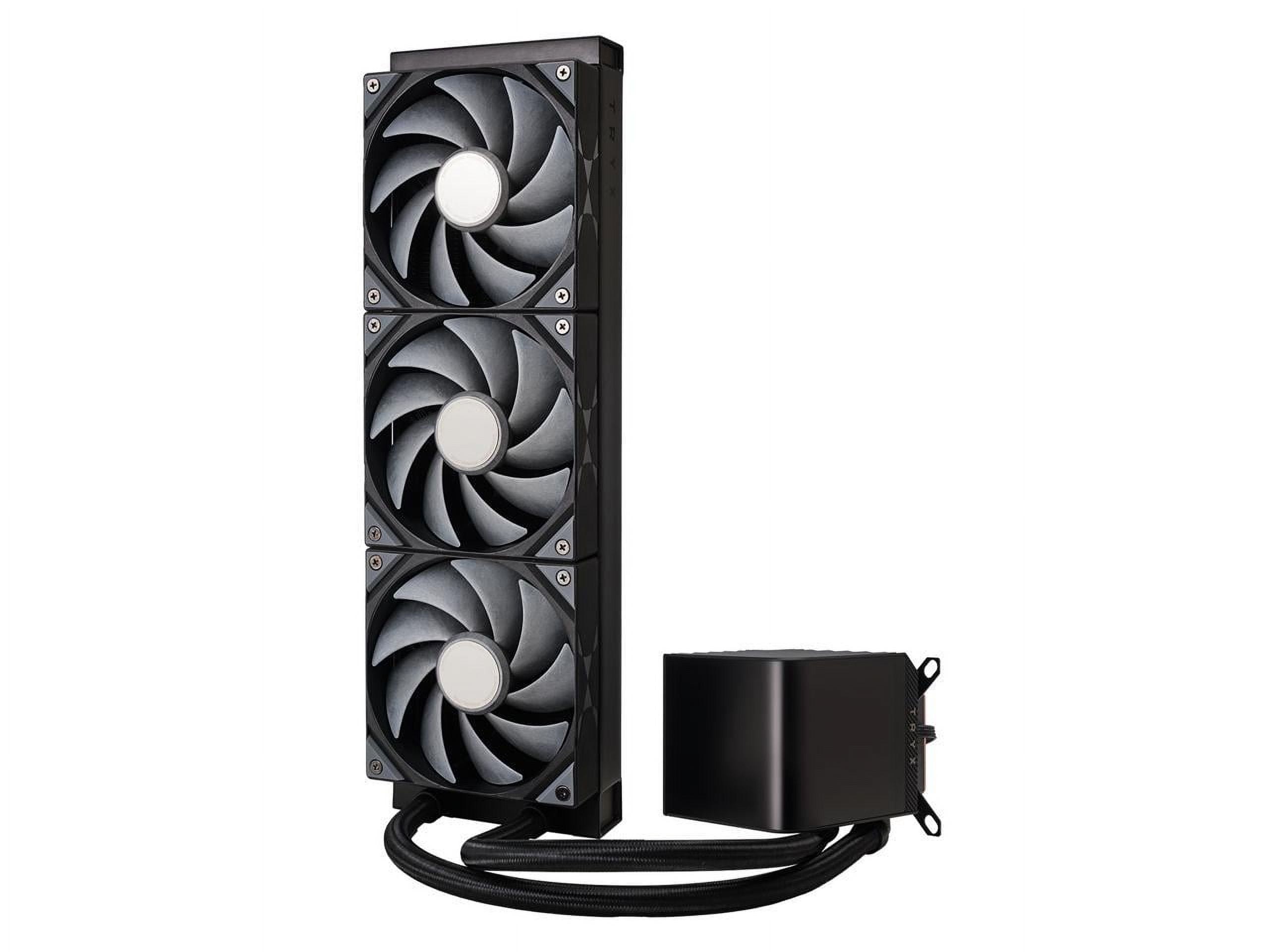 TRYX L-P360N-DS3M-G1K Panorama 360 Muti-Compatible AMOLED L-Shaped3D Anamorphic Display Custom AIO Cooler – Black