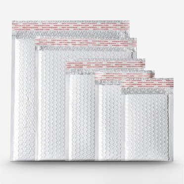Small Black Poly Bubble Mailers – Padded Shipping Envelopes, Assorted Sizes (000/00/0)
