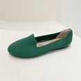 thumbnail image 7 of hopeusnice Women's Knit Slip On Flats Comfortable Loafers Soft Breathable Flat Shoes Walking Shoes Green 36, 7 of 7