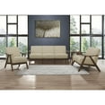 thumbnail image 4 of Lexicon Damala Collection Retro Inspired Wood Frame Accent Chair, Light Brown, 4 of 7