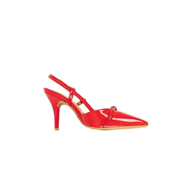 Zapatilla mujer Vizzano estilo 11841718 destalonada charol rojo 22
