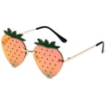 thumbnail image 2 of Gafas de sol de fresa sin marco europeas y americanas, gafas de sol de fiesta sin marco con personalidad divertida, gafas de bola de moda para mujer, 2 of 2