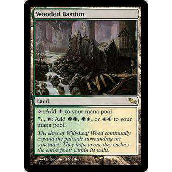 MtG Shadowmoor Rare Wooded Bastion #281