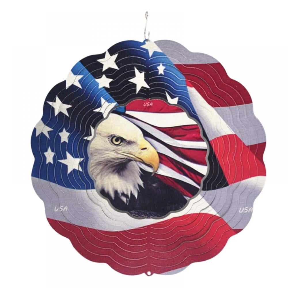 Buy Patriotic Wind Spinner, Metal Eagle Wind Spinners for Yard and