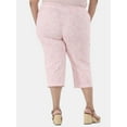 thumbnail image 2 of JMS Just My Size by Hanes Women’s Plus Size Millennium Capri Pants, Sizes 1X-4X, 2 of 5