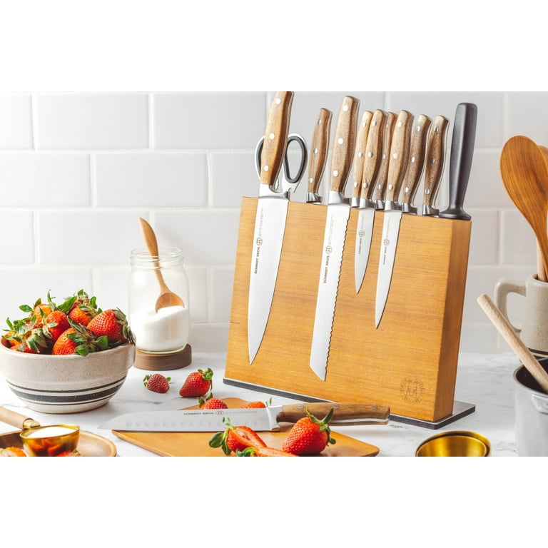 Schmidt Brothers® Cutlery 14-Piece Acacia Series Forged Stainless