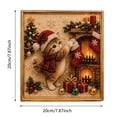 thumbnail image 3 of DIY Christmas 3D Pearl Diamond Painting Art Kit with Frame, Sparkling Raised Bead Christmas Wall Decor for Home Decoration and Gift (Holiday Wreath), 3 of 5