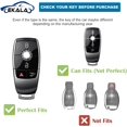 thumbnail image 2 of for Mercedes Key Fob Cover Soft TPU Key Case Protector Fit for Mercedes Benz 2017-2021 E-Class, 2018-2021 S-Class, 2019-2021 A-Class C-Class G-Class 4 Buttons with Bling Keychain,1,Black, 2 of 5