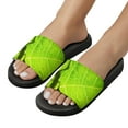 thumbnail image 5 of GZHJMY Stylish Slides for Women Men, Green Leaf Frog Soft Flexible Slip-on Sandals Slippers, 5 of 7