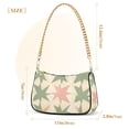 thumbnail image 3 of FORMRS Womens Shoulder Bag with Chain Strap Clutch Purse Cute Tote Handbag, Pink and Green Geometric, 3 of 7