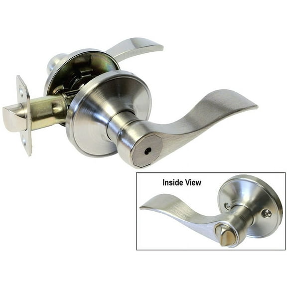 Satin Nickel Privacy Lever Lockset 838DC