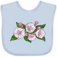 thumbnail image 3 of Inktastic Mountain Laurel Flowers Boys or Girls Baby Bib, 3 of 4