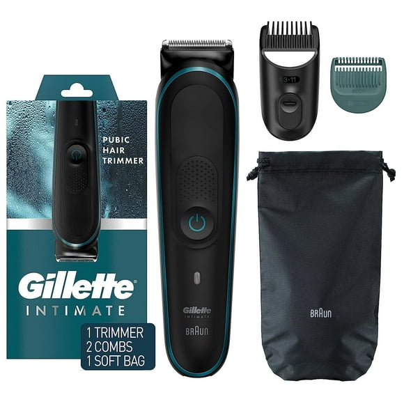 Cortadora de vello púbico Gillette Intimate Manscape para hombre, impermeable