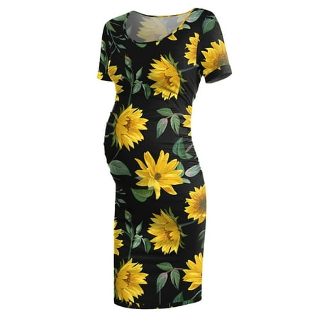 

Aompmsdx Women Mom Pregnancy Maternity Summer Floral Fashion Dresses Clotheshalloween