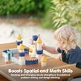 thumbnail image 6 of PlanToys® Castle Blocks Wooden Montessori Building and Imaginative Play Set | Creative Thinking, Fine Motor and Early STEM Learning Activity | Eco Friendly Open Ended Construction Toy, 6 of 8