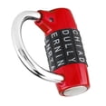 thumbnail image 1 of Combination Padlock, 5 Letter He avy Duty Alloy Padlock Password 5 Dial Digit Security Word Lock Padlock Luggage Locks 5 Letter Gym Locker Lock Password Lock, 1 of 7