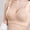 Khaki, variant on Seamless Jelly Soft Support T Shirt Bra for Full Coverage Sagging Comfort Wireless Unlined Pullover Bralette Black M